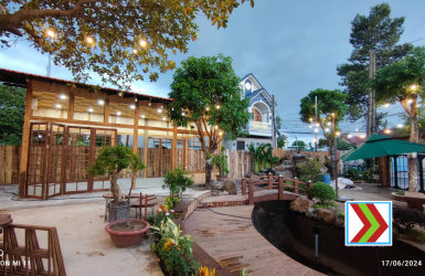 Thi Công Quán Cafe Sân Vườn Dĩ An, Bình Dương 